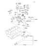 Diagram for Hyundai Coolant Temperature Sensor - 39220-35710