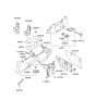 Diagram for Hyundai Sonata Steering Column Cover - 84851-3D000-LK