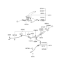 Diagram for 2001 Hyundai Sonata Parking Brake Cable - 59770-38305