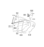 Diagram for 1999 Hyundai Sonata Door Moldings - 83134-38000