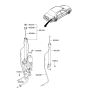 Diagram for 2003 Hyundai Sonata Antenna Mast - 96253-38001