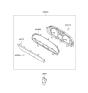 Diagram for 2004 Hyundai Sonata Instrument Cluster - 94001-3D450