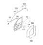 Diagram for Hyundai Sonata Door Seal - 82130-3D001