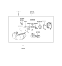 Diagram for 2001 Hyundai Sonata Headlight - 92101-3D050