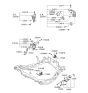 Diagram for 2004 Hyundai Sonata Engine Mount Bracket - 21910-38602