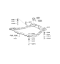 Diagram for 2004 Hyundai Sonata Front Cross-Member - 62405-38310