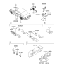 Diagram for 2002 Hyundai Sonata Hazard Warning Switch - 93790-3C000