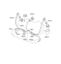 Diagram for 2005 Hyundai Sonata Seat Belt - 89810-3D500-LK