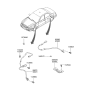 Diagram for 2005 Hyundai XG350 ABS Sensor - 95670-38000