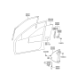 Diagram for 2003 Hyundai Sonata Window Regulator - 82403-38011