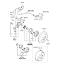 Diagram for Hyundai XG350 Steering Knuckle Bushing - 52718-38000