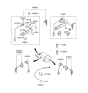 Diagram for 2003 Hyundai Sonata Door Lock Cylinder - 81905-3D181