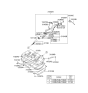 Diagram for 2002 Hyundai Sonata Fuel Filler Neck - 31040-38101