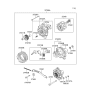 Diagram for 2006 Hyundai Santa Fe Alternator - 37300-38400-RM