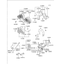 Diagram for 2002 Hyundai Santa Fe Timing Cover - 21350-38014