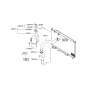 Diagram for 2005 Hyundai Sonata Coolant Reservoir Hose - 25451-38000