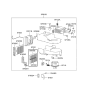 Diagram for Hyundai XG300 Cabin Air Filter - 97619-38100