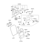 Diagram for 2005 Hyundai Sonata Glove Box - 84510-38502-LK