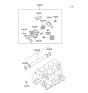 Diagram for 2001 Hyundai Sonata Thermostat Gasket - 25623-38150