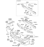 Diagram for Hyundai Sonata Bumper - 86560-3D030