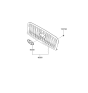 Diagram for 2004 Hyundai Sonata Grille - 86350-3D010