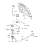 Diagram for 2005 Hyundai Sonata Hood Latch - 81130-3D000