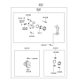 Diagram for 2001 Hyundai Sonata Brake Pad Set - 58101-38A90