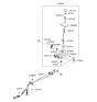 Diagram for Hyundai Elantra Automatic Transmission Shift Levers - 43700-3X510