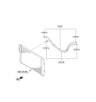 Diagram for 2015 Hyundai Elantra Oil Cooler Hose - 25420-3X600