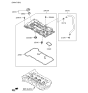 Diagram for Hyundai Valve Cover Gasket - 22441-2E000