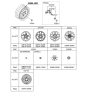 Diagram for 2014 Hyundai Elantra Spare Wheel - 52910-3X760