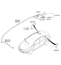 Diagram for 2014 Hyundai Elantra Antenna - 96210-3X205-MTS