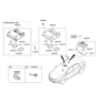 Diagram for Hyundai Elantra Dome Light - 92800-3X600-TX