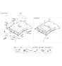 Diagram for Hyundai Sun Visor - 85201-3X060-TX