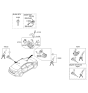 Diagram for Hyundai Elantra Door Lock Cylinder - 81970-3XA10