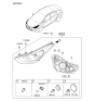 Diagram for Hyundai Elantra Headlight - 92101-3X280