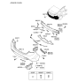 Diagram for 2015 Hyundai Elantra Bumper - 86611-3X700