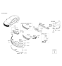 Diagram for 2015 Hyundai Elantra Grille - 86350-3X710