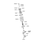 Diagram for Hyundai Santa Fe Shock Absorber - 54650-2B100