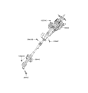 Diagram for 2007 Hyundai Santa Fe Steering Shaft - 56400-0W100