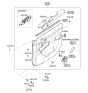 Diagram for Hyundai Santa Fe Power Window Switch - 93570-2B000-J9