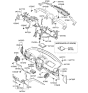 Diagram for Hyundai Santa Fe Ashtray - 84550-2B000-1A