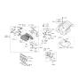 Diagram for 2009 Hyundai Santa Fe Throttle Body Gasket - 35101-3E100