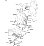 Diagram for 2007 Hyundai Santa Fe Seat Cover - 89160-0W400-J4A