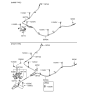 Diagram for 2006 Hyundai Santa Fe Parking Brake Cable - 59770-2B550