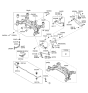 Diagram for 2006 Hyundai Santa Fe Rear Crossmember - 55400-2B100