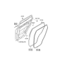 Diagram for 2006 Hyundai Santa Fe Door Seal - 83110-0W000-WK