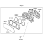 Diagram for 2009 Hyundai Santa Fe Speedometer - 94001-2B280