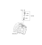 Diagram for 2007 Hyundai Santa Fe Vehicle Speed Sensors - 46510-39700