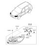 Diagram for Hyundai Santa Fe Headlight - 92101-0W050